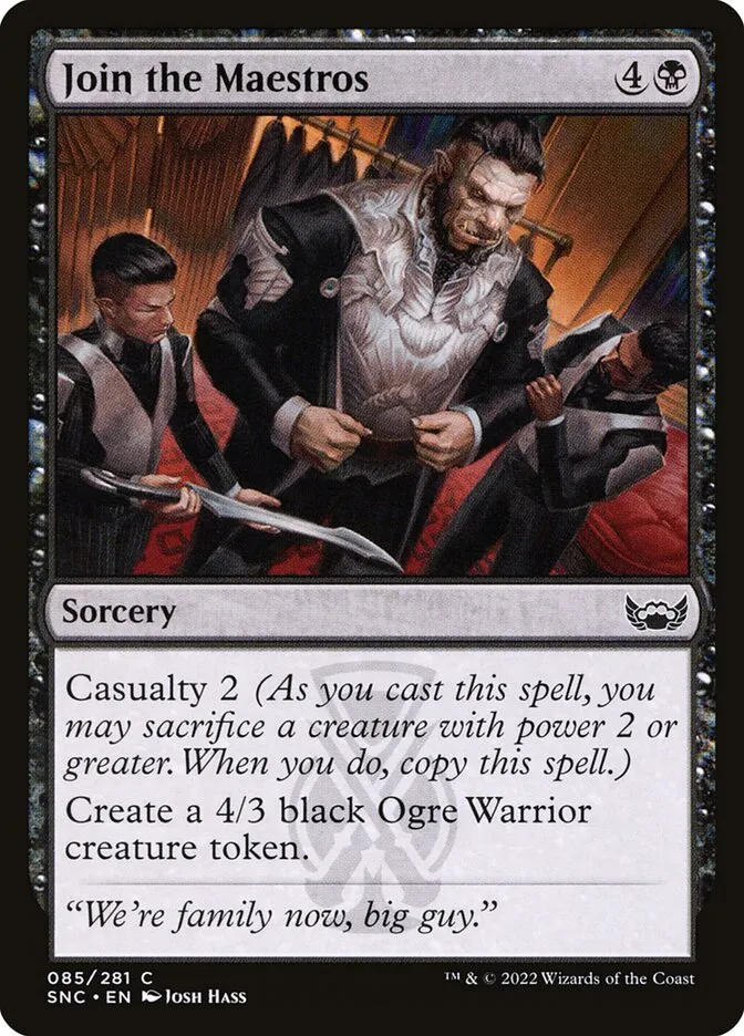 2022 Streets of New Capenna Join the Maestros #85 common card image