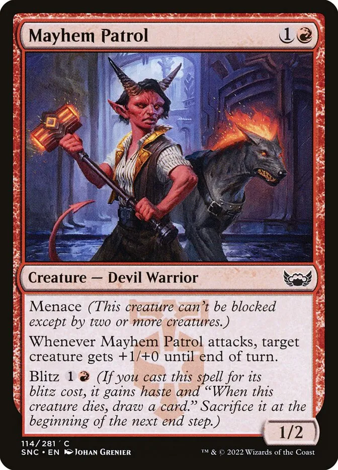 2022 Streets of New Capenna Mayhem Patrol #114 common card image
