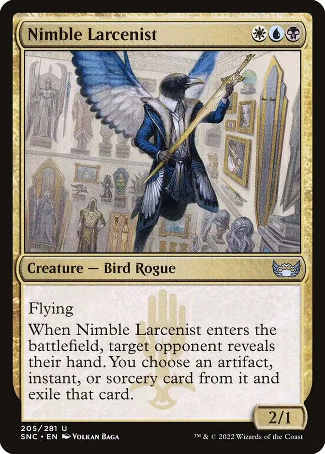 2022 Streets of New Capenna Nimble Larcenist #205 uncommon card image