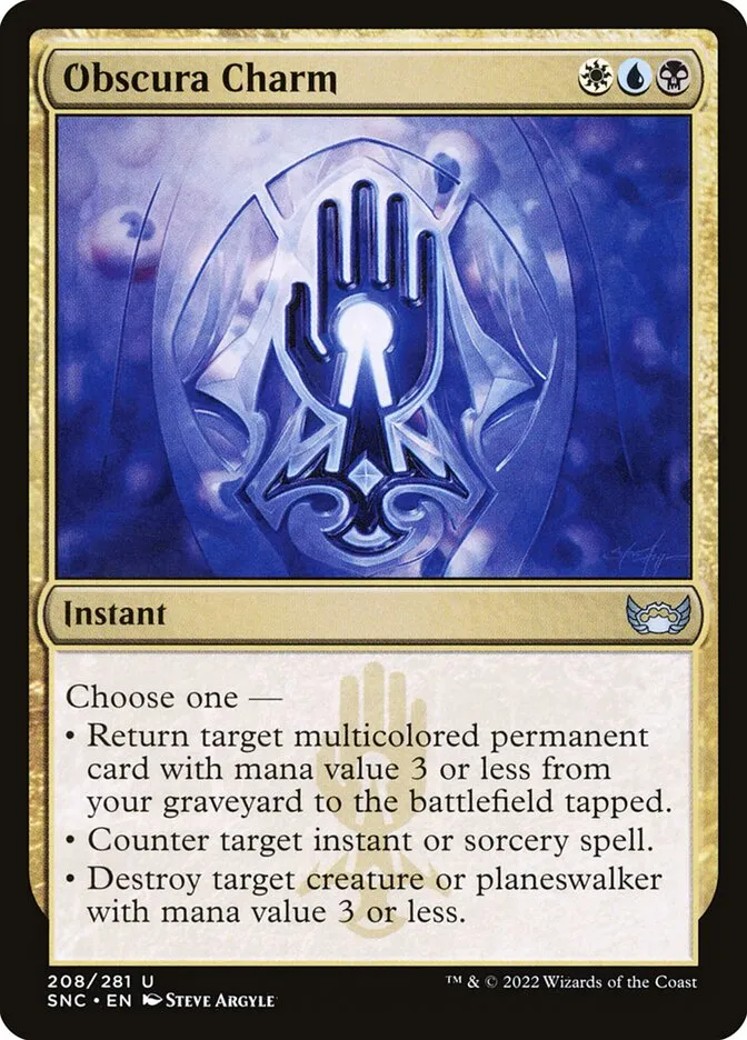 2022 Streets of New Capenna Obscura Charm #208 uncommon card image
