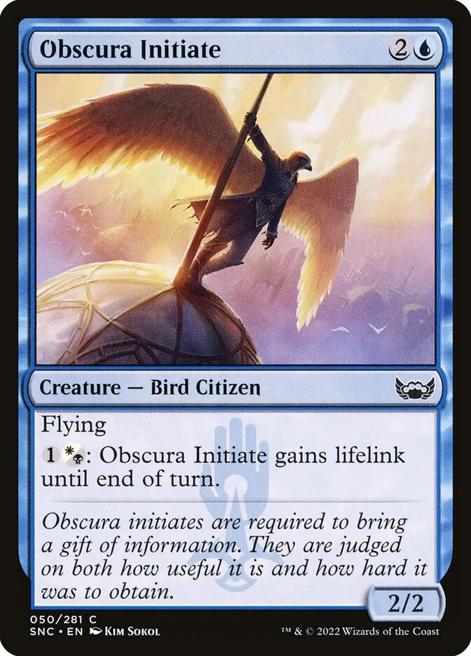2022 Streets of New Capenna Obscura Initiate common #50 common card image