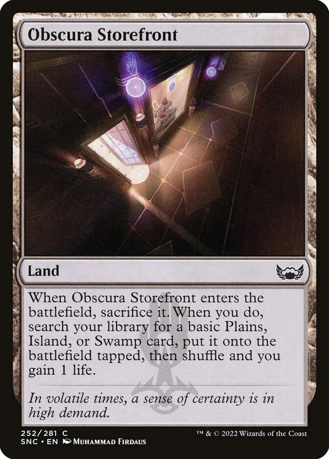 2022 Streets of New Capenna Obscura Storefront #252 common card image