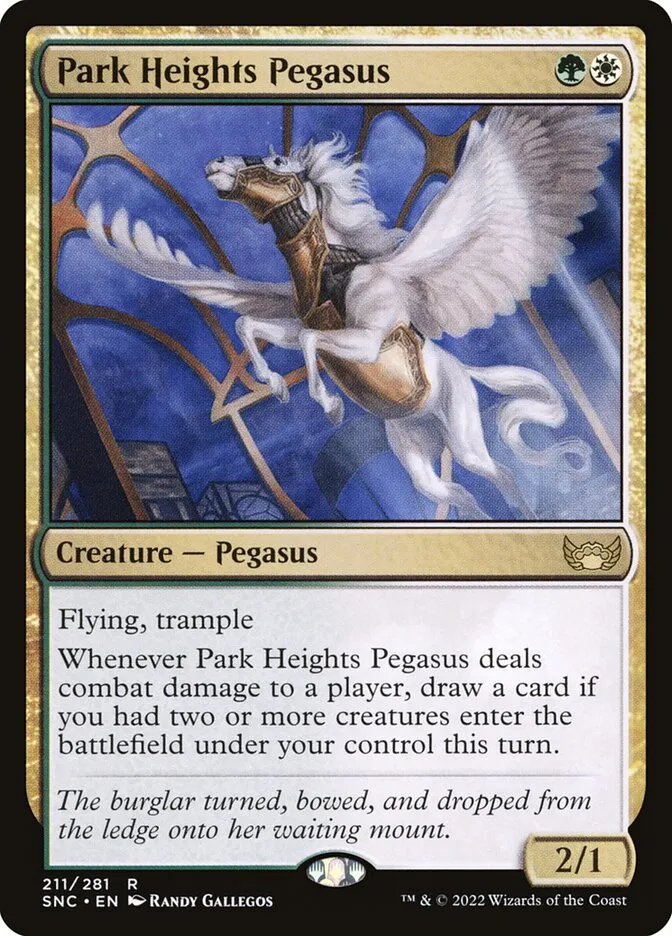 2022 Streets of New Capenna Park Heights Pegasus #211 rare card image