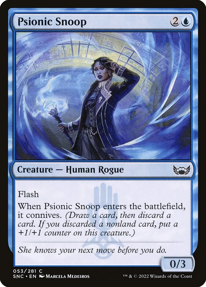 2022 Streets of New Capenna Psionic Snoop common #53 common card image