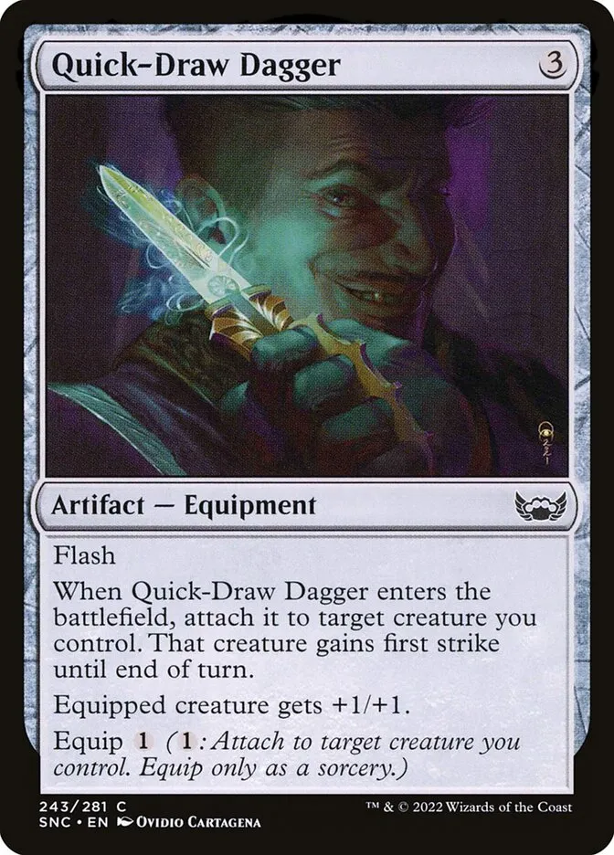 2022 Streets of New Capenna Quick-Draw Dagger #243 common card image