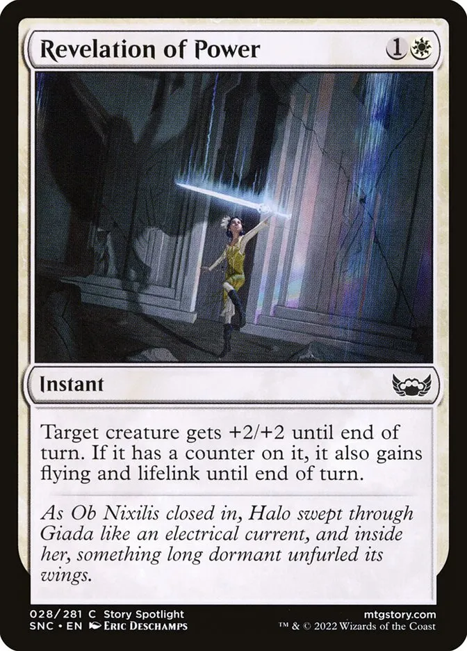 2022 Streets of New Capenna Revelation of Power common #28 common card image