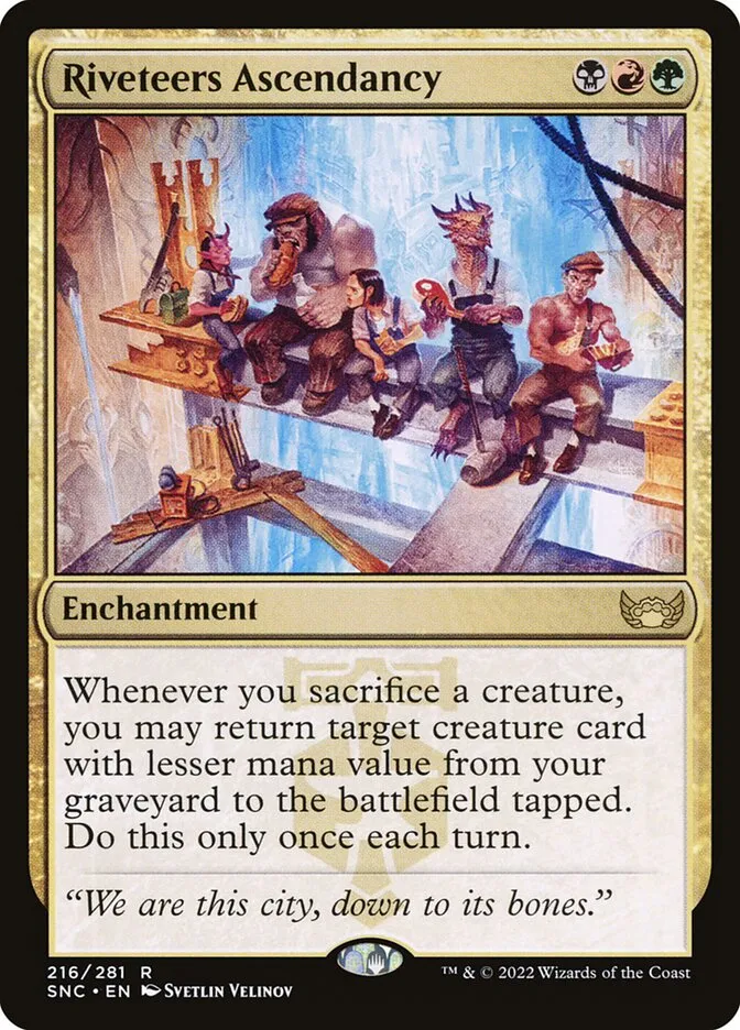 2022 Streets of New Capenna Riveteers Ascendancy #216 rare card image
