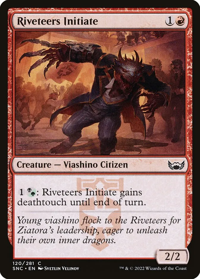 2022 Streets of New Capenna Riveteers Initiate #120 common card image