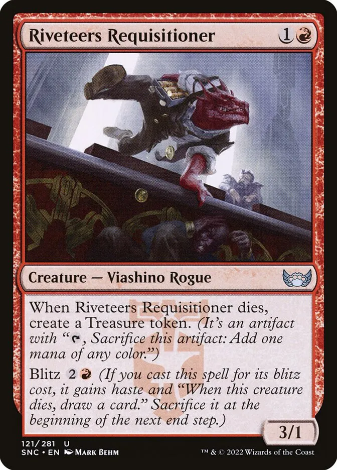 2022 Streets of New Capenna Riveteers Requisitioner #121 uncommon card image