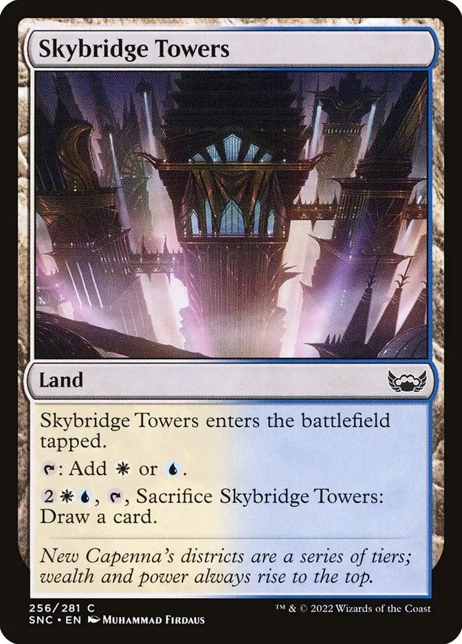 2022 Streets of New Capenna Skybridge Towers #256 common card image