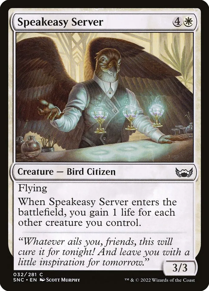 2022 Streets of New Capenna Speakeasy Server common #32 common card image