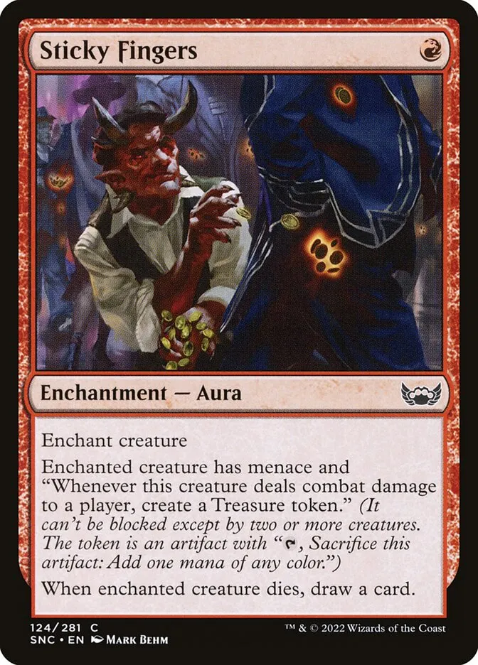 2022 Streets of New Capenna Sticky Fingers #124 common card image