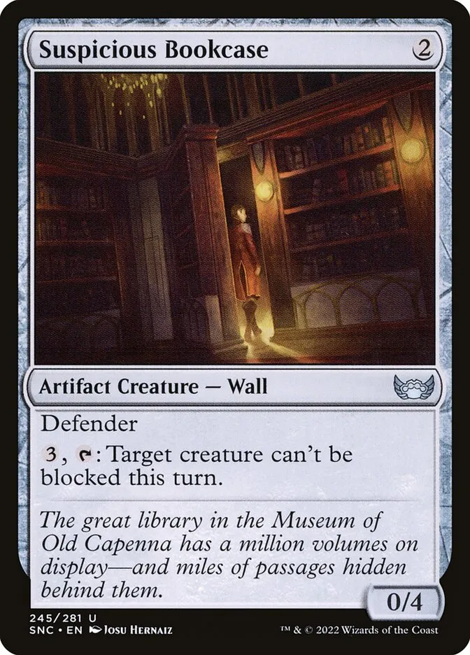 2022 Streets of New Capenna Suspicious Bookcase #245 uncommon card image