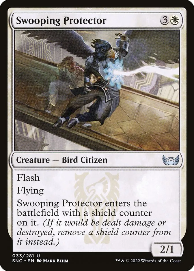 2022 Streets of New Capenna Swooping Protector uncommon #33 uncommon card image