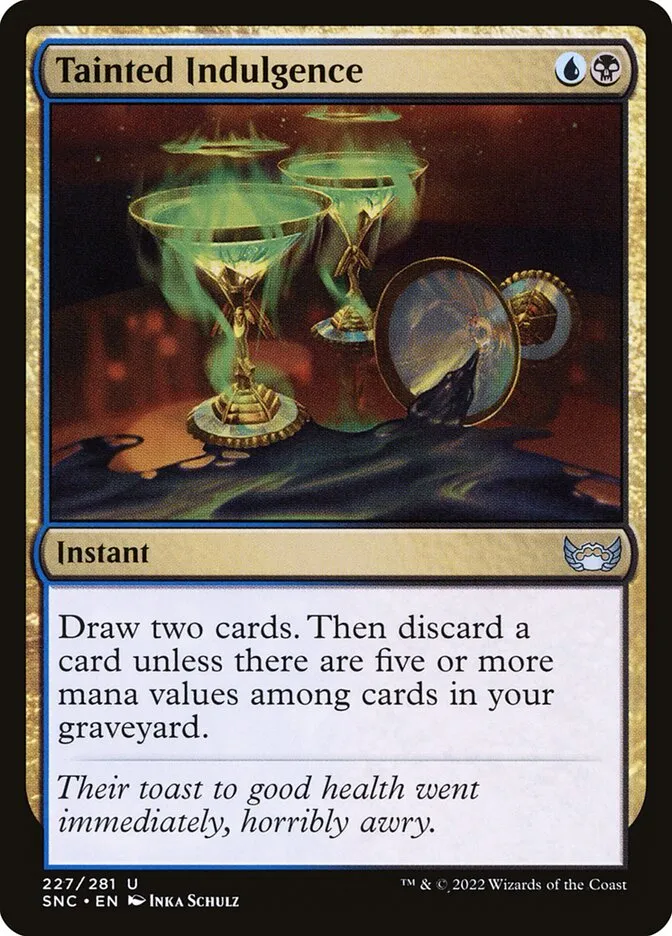 2022 Streets of New Capenna Tainted Indulgence #227 uncommon card image