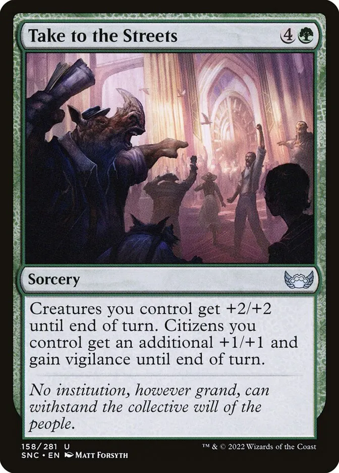 2022 Streets of New Capenna Take to the Streets #158 uncommon card image
