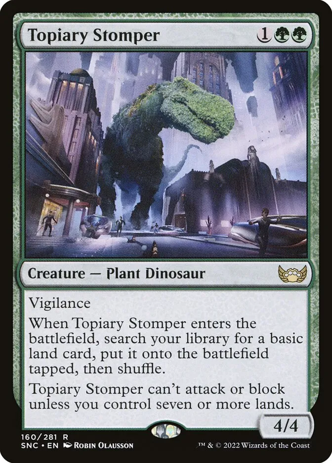 2022 Streets of New Capenna Topiary Stomper #160 rare card image