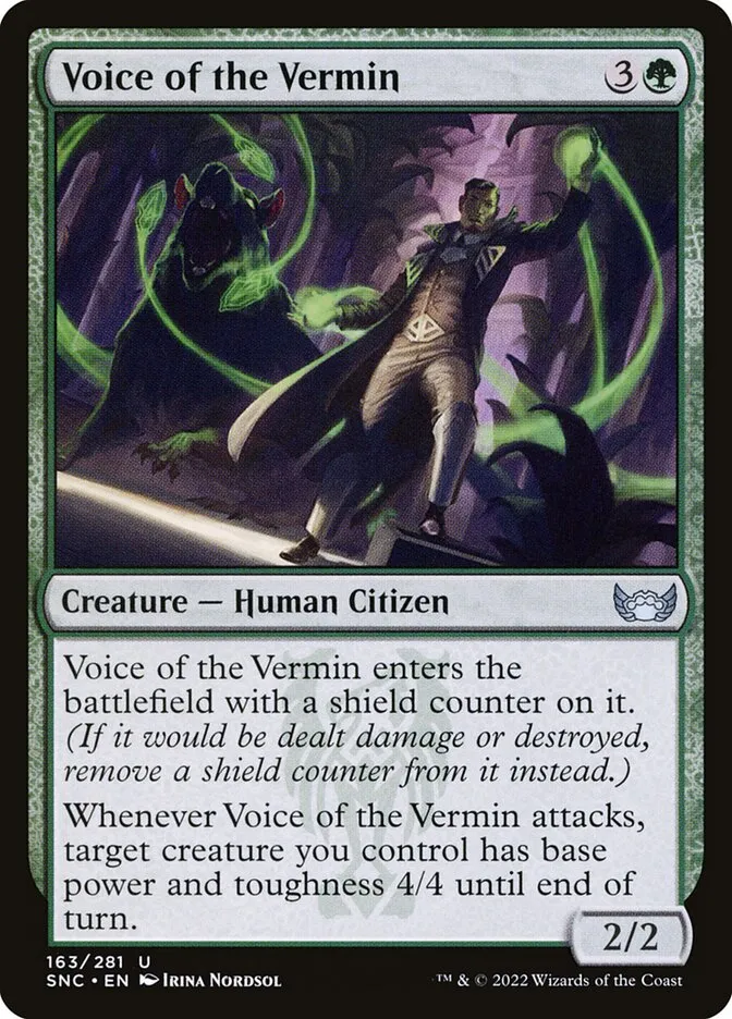 2022 Streets of New Capenna Voice of the Vermin #163 uncommon card image