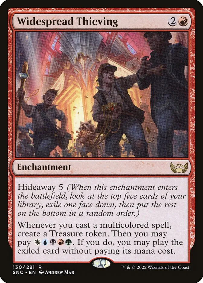 2022 Streets of New Capenna Widespread Thieving #130 rare card image