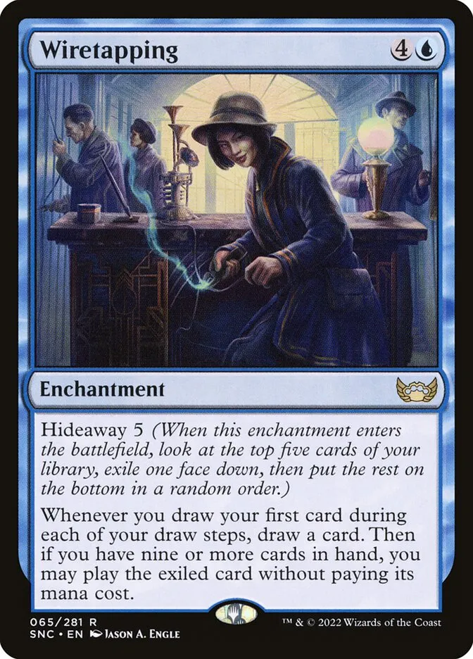 2022 Streets of New Capenna Wiretapping rare #65 rare card image