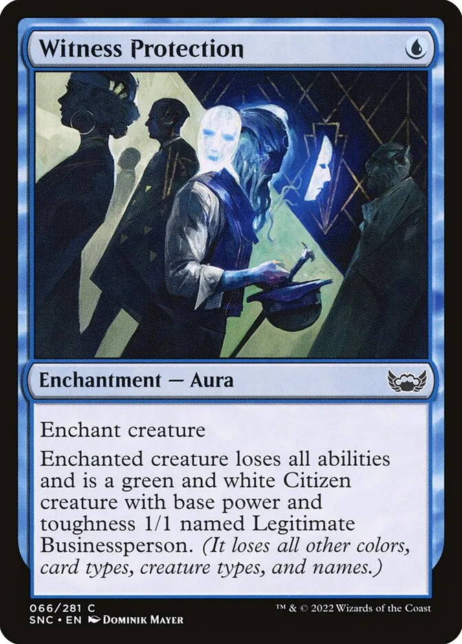 2022 Streets of New Capenna Witness Protection common #66 common card image
