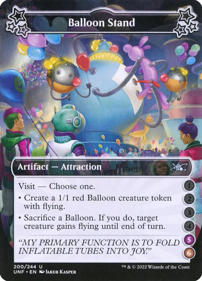 2022 Unfinity Balloon Stand uncommon #200d uncommon card image