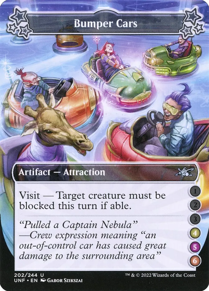 2022 Unfinity Bumper Cars #202f uncommon card image