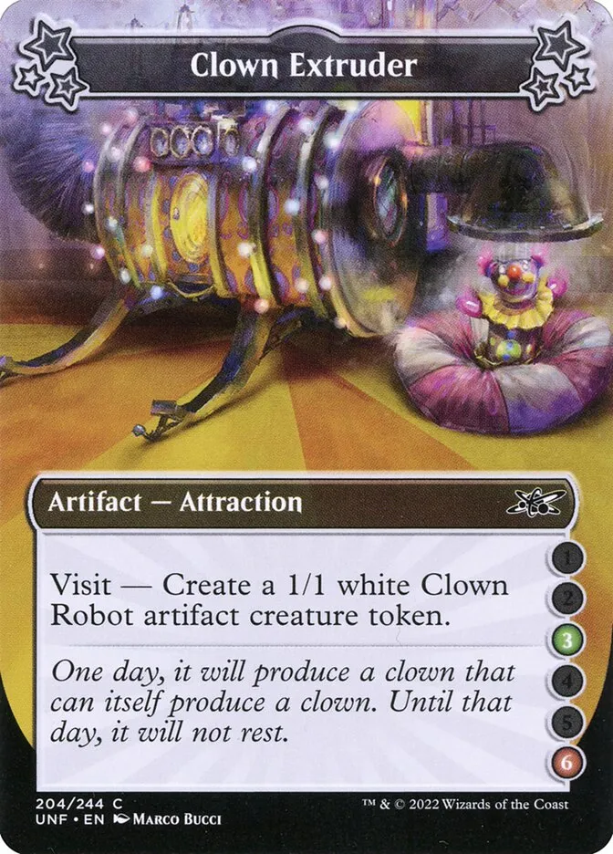 2022 Unfinity Clown Extruder common #204b common card image
