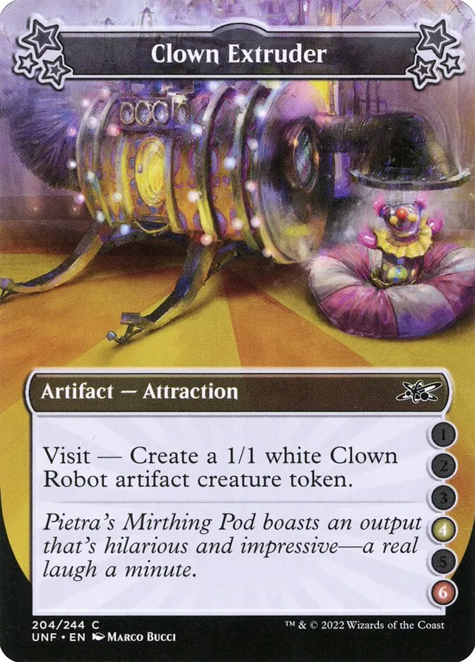 2022 Unfinity Clown Extruder common #204c common card image