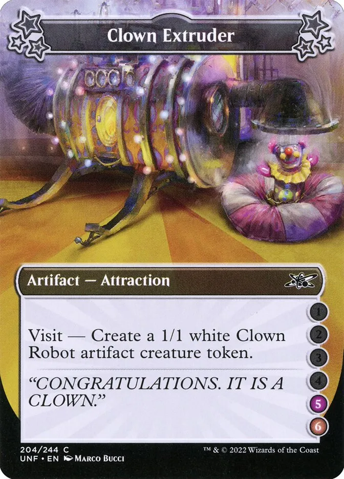 2022 Unfinity Clown Extruder common #204d common card image