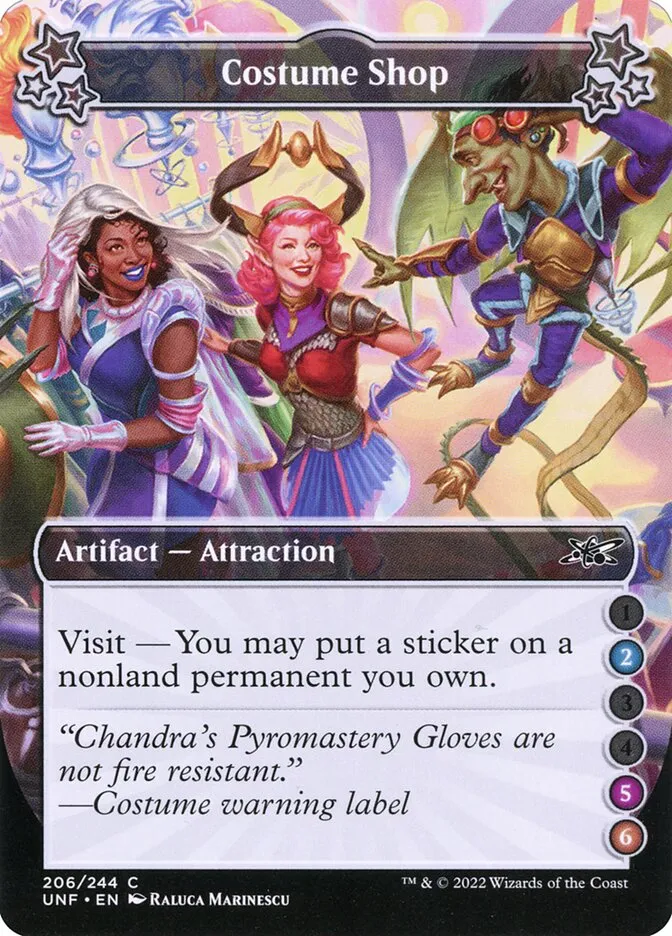 2022 Unfinity Costume Shop common #206c common card image