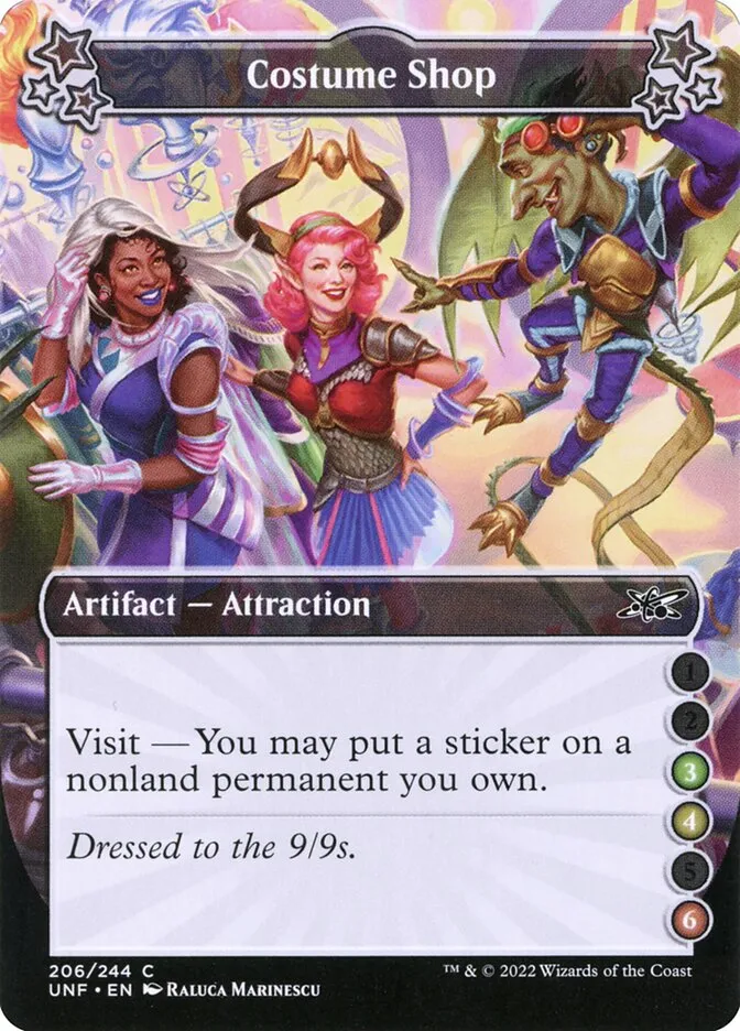 2022 Unfinity Costume Shop common #206d common card image