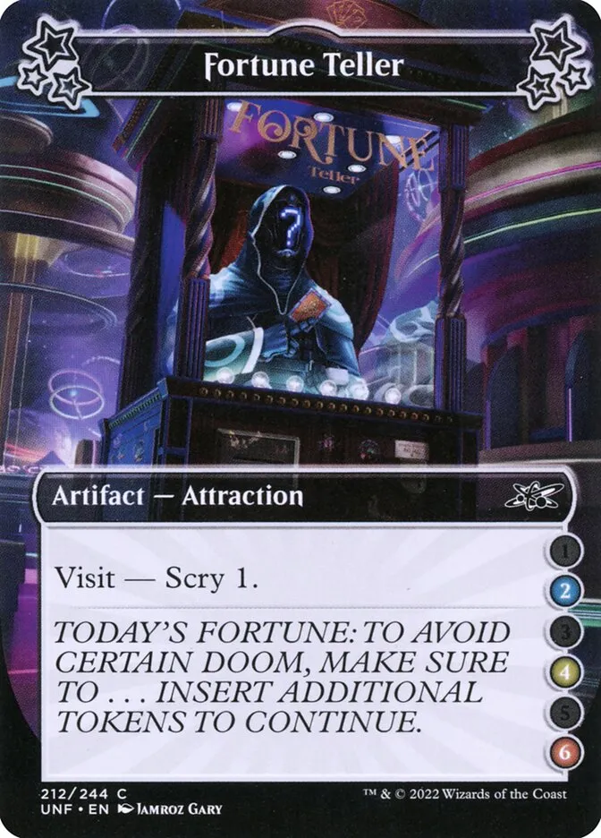 2022 Unfinity Fortune Teller common #212b common card image