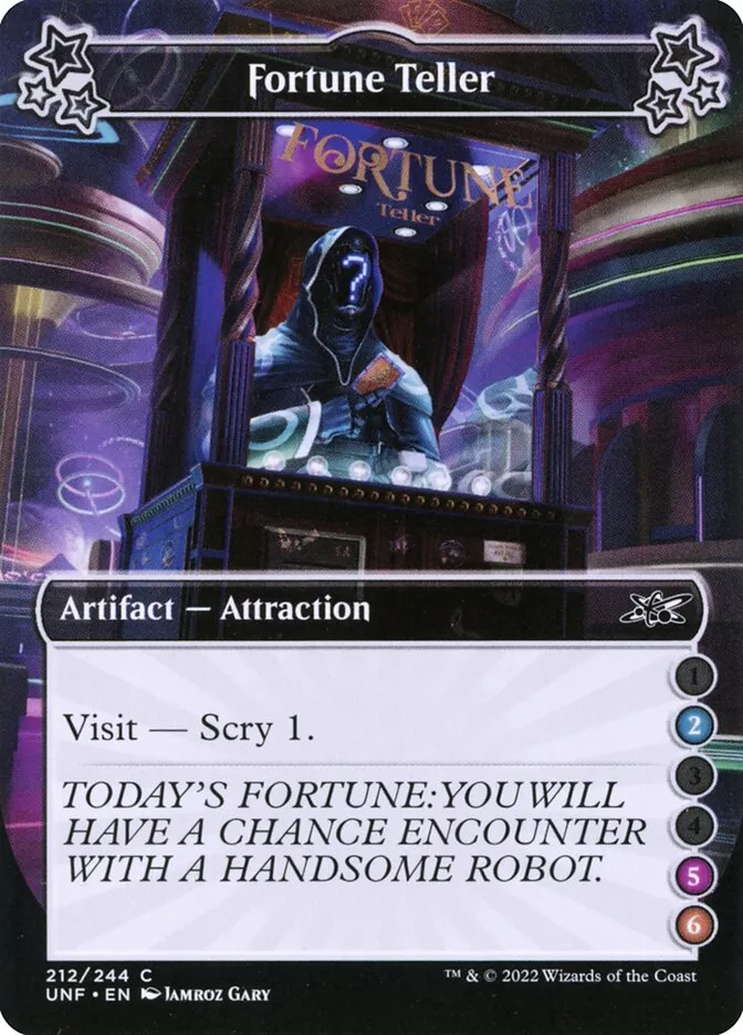 2022 Unfinity Fortune Teller common #212c common card image