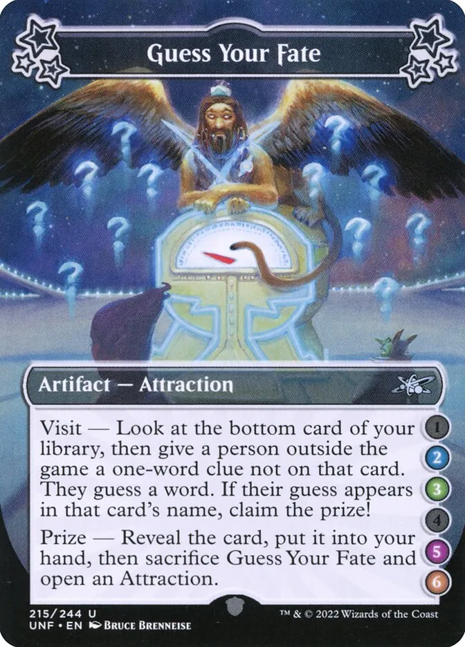 2022 Unfinity Guess Your Fate #215b uncommon card image
