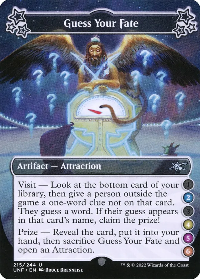 2022 Unfinity Guess Your Fate #215c uncommon card image