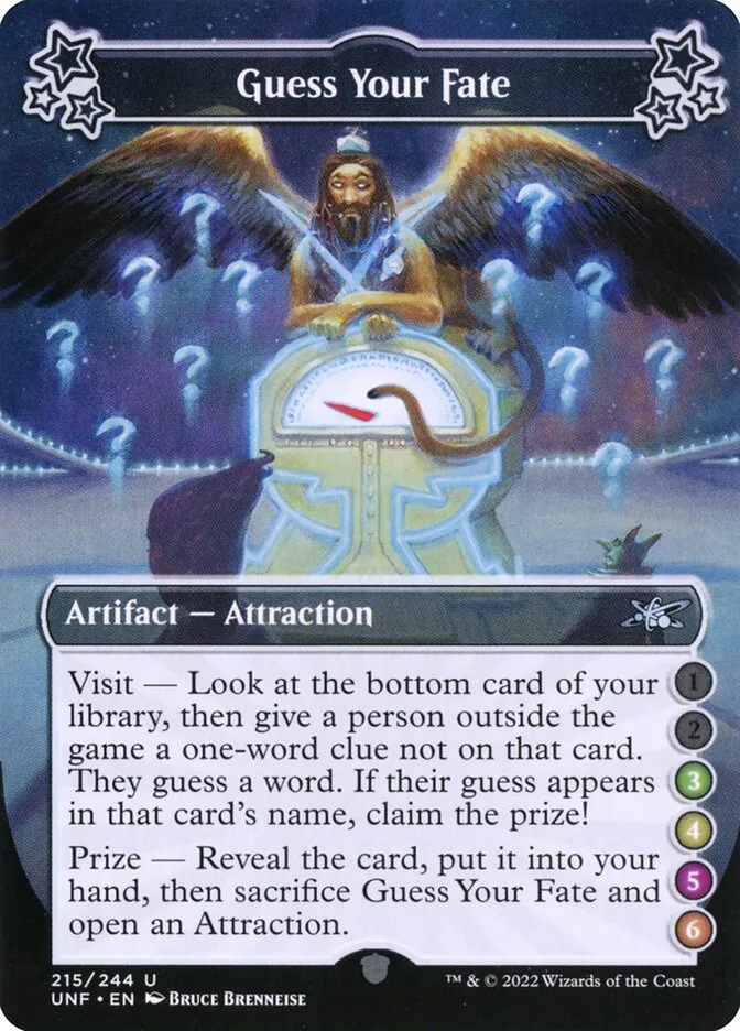 2022 Unfinity Guess Your Fate #215d uncommon card image