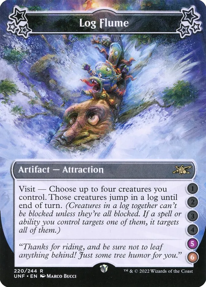 2022 Unfinity Log Flume rare #220b rare card image