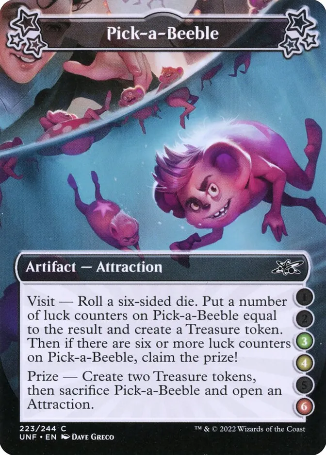 2022 Unfinity Pick-a-Beeble common #223d common card image