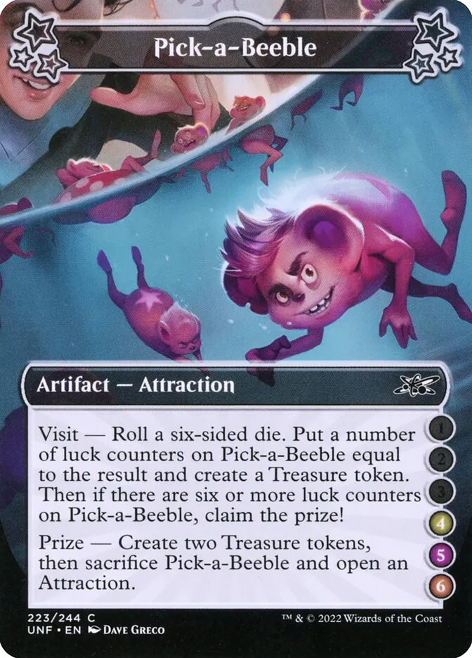 2022 Unfinity Pick-a-Beeble common #223f common card image