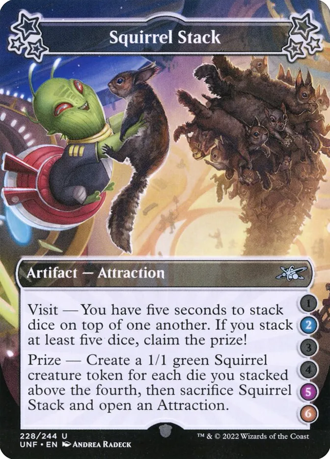 2022 Unfinity Squirrel Stack uncommon #228c uncommon card image