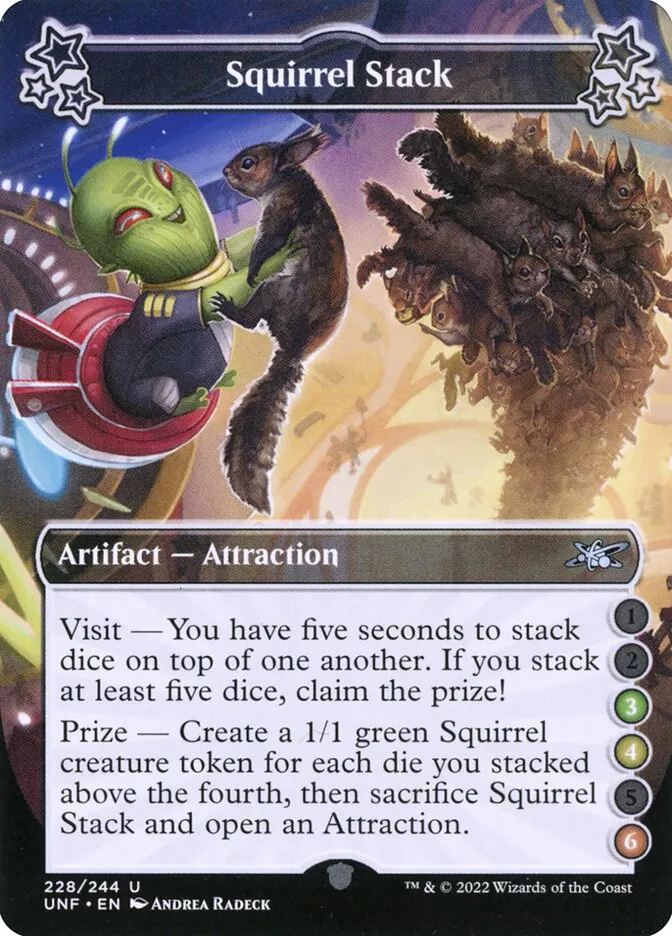 2022 Unfinity Squirrel Stack uncommon #228d uncommon card image