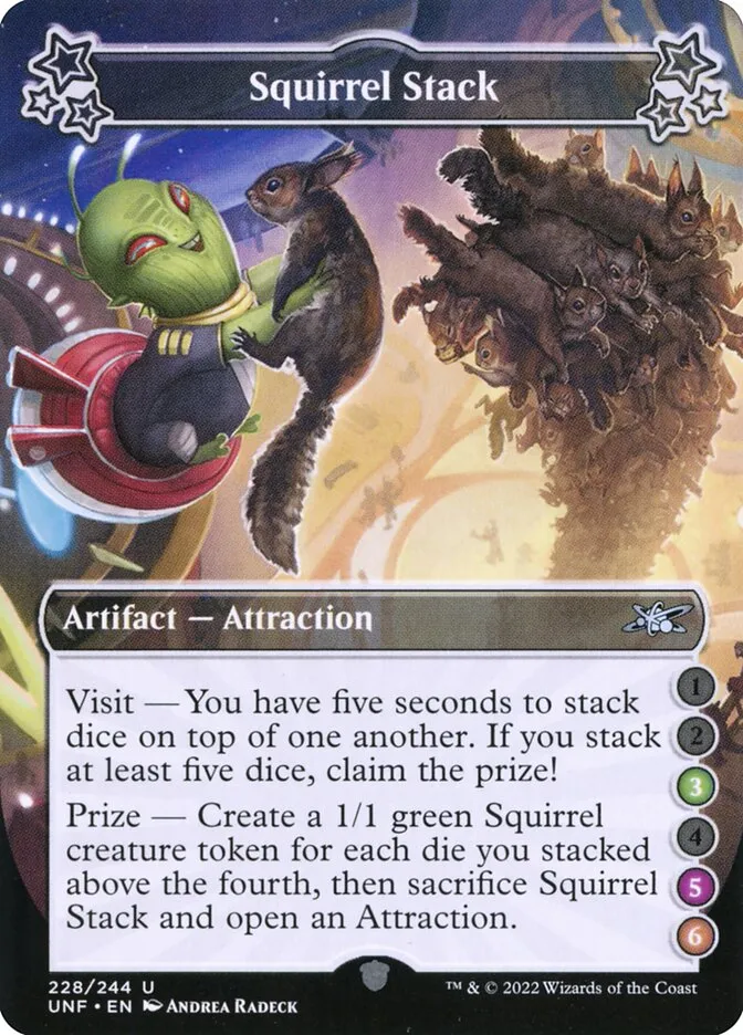 2022 Unfinity Squirrel Stack uncommon #228e uncommon card image