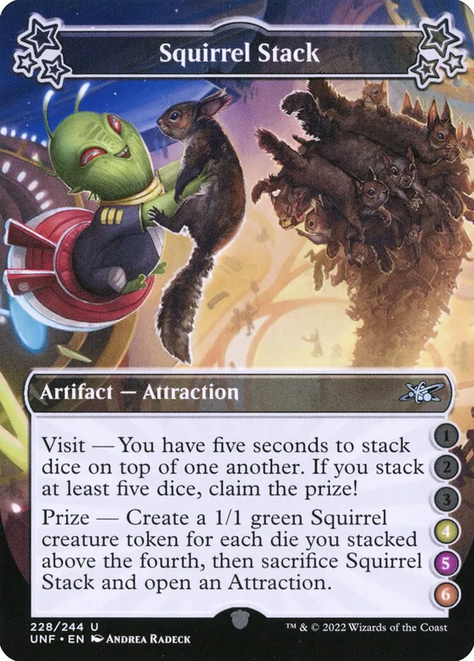 2022 Unfinity Squirrel Stack uncommon #228f uncommon card image