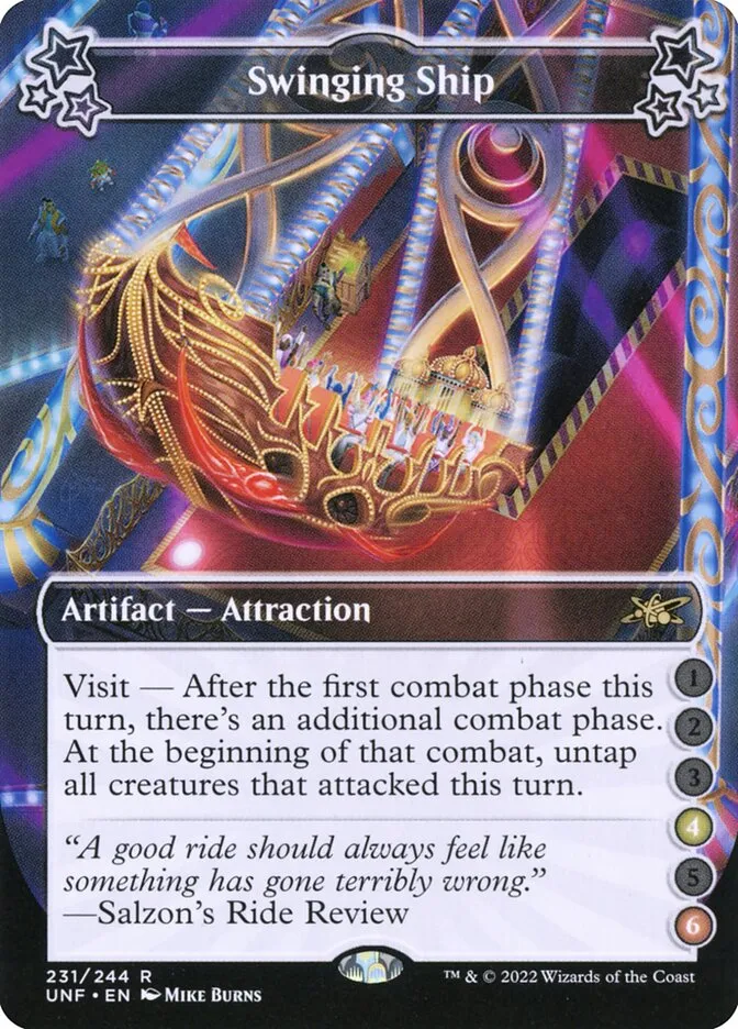 2022 Unfinity Swinging Ship rare #231b rare card image