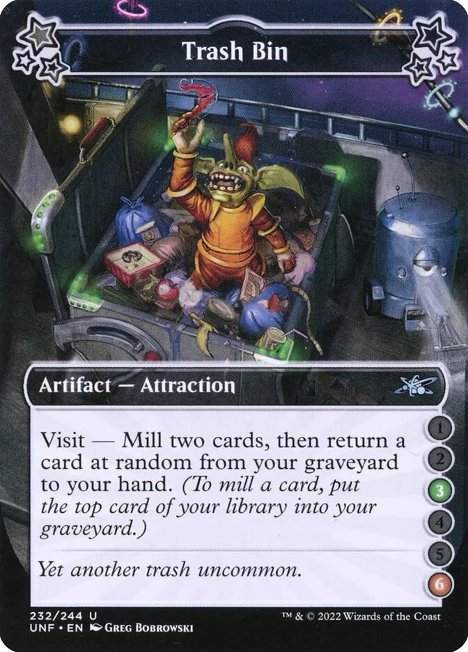 2022 Unfinity Trash Bin uncommon #232b uncommon card image