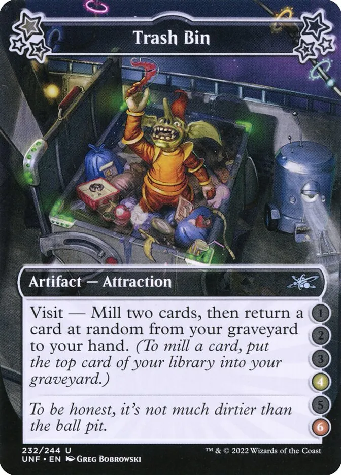 2022 Unfinity Trash Bin uncommon #232c uncommon card image