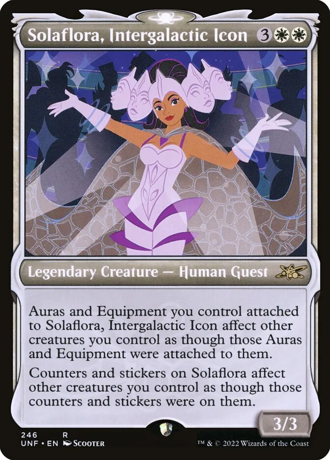 2022 Unfinity Solaflora, Intergalactic Icon rare #246 rare card image