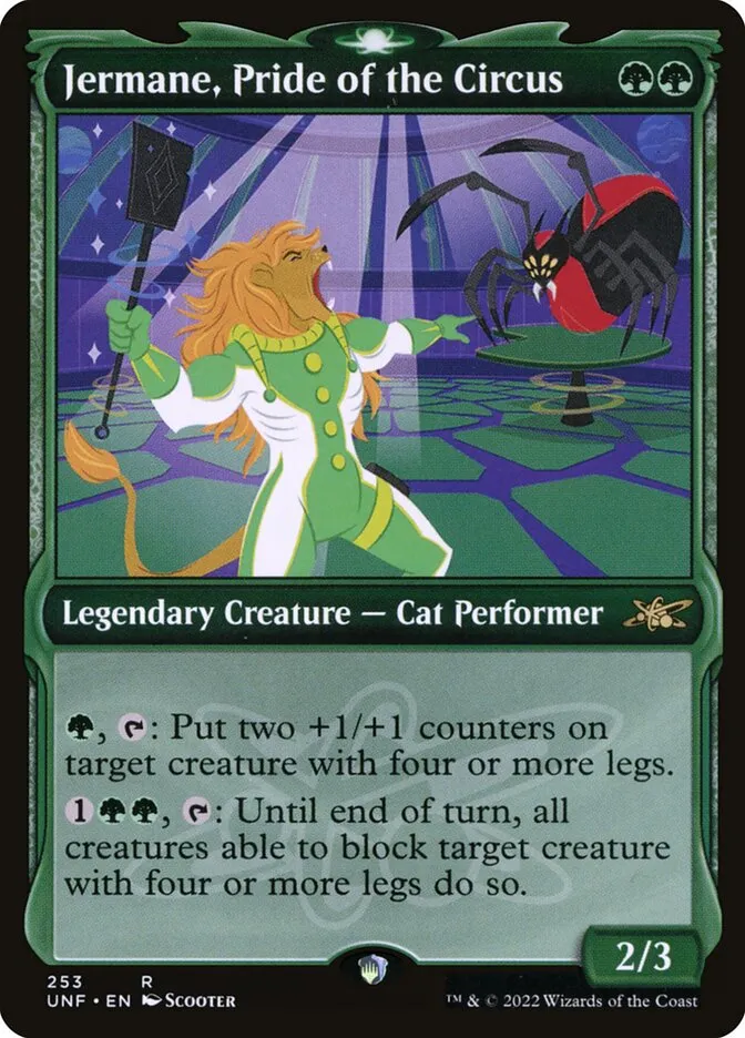 2022 Unfinity Jermane, Pride of the Circus #253 rare card image