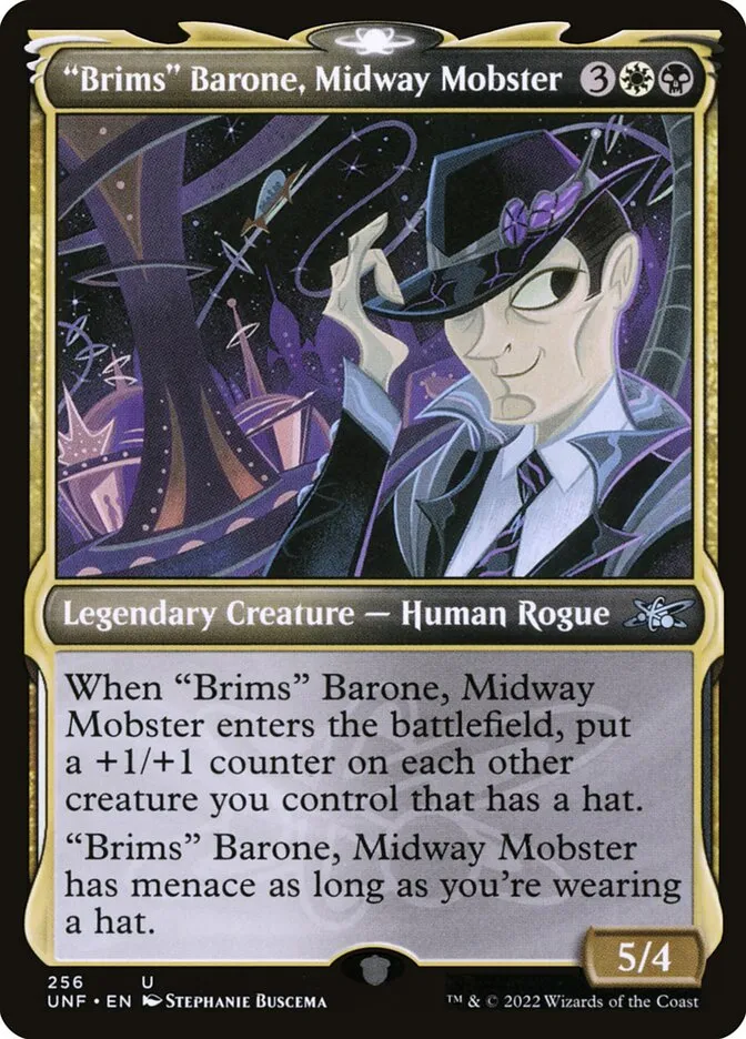 2022 Unfinity "Brims" Barone, Midway Mobster uncommon #256 uncommon card image